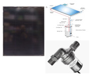Solární oběhové čerpadlo HS25-N + solární panel 40W